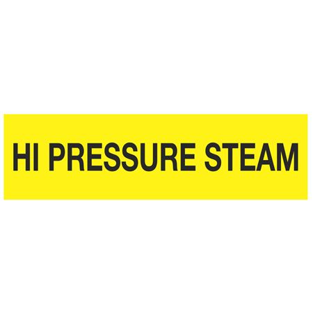 ANSI Pipe Markers High Pressure Steam - Pk/10